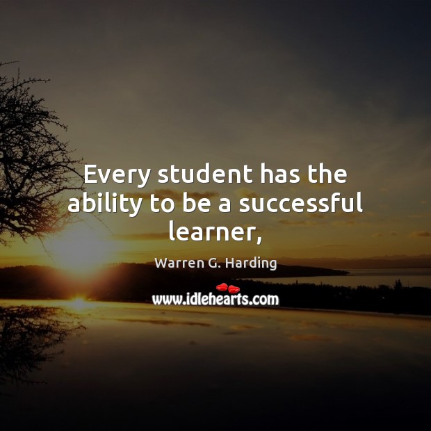 Every student has the ability to be a successful learner, Image