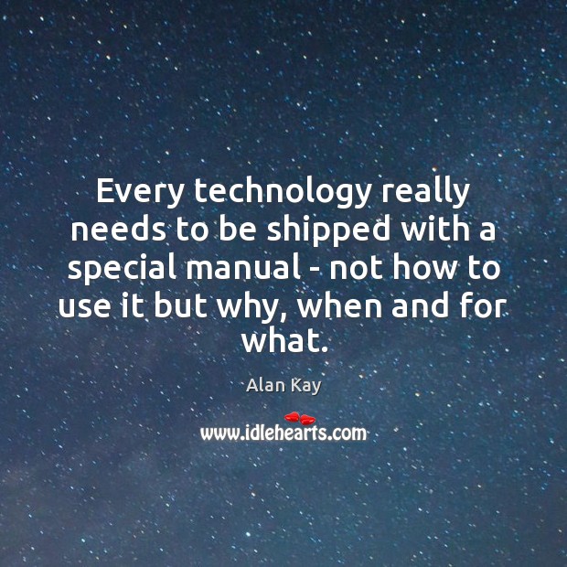 Every technology really needs to be shipped with a special manual – Image