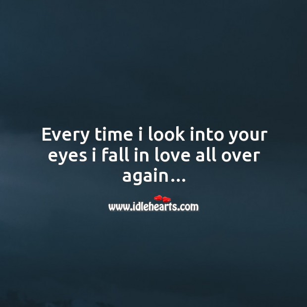 Fall staring love in eyes into Can Eye