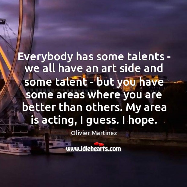 Everybody has some talents – we all have an art side and Image