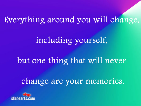 Everything around you will change, including Image