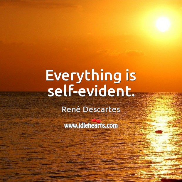 Everything is self-evident. Image