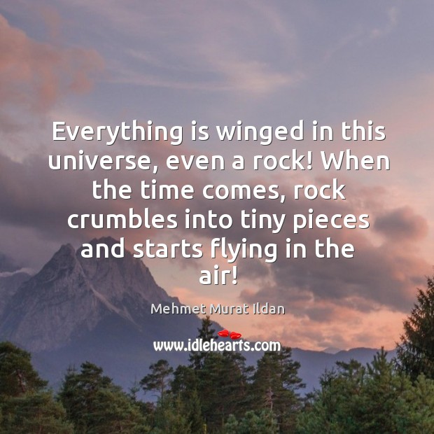 Everything is winged in this universe, even a rock! When the time Image