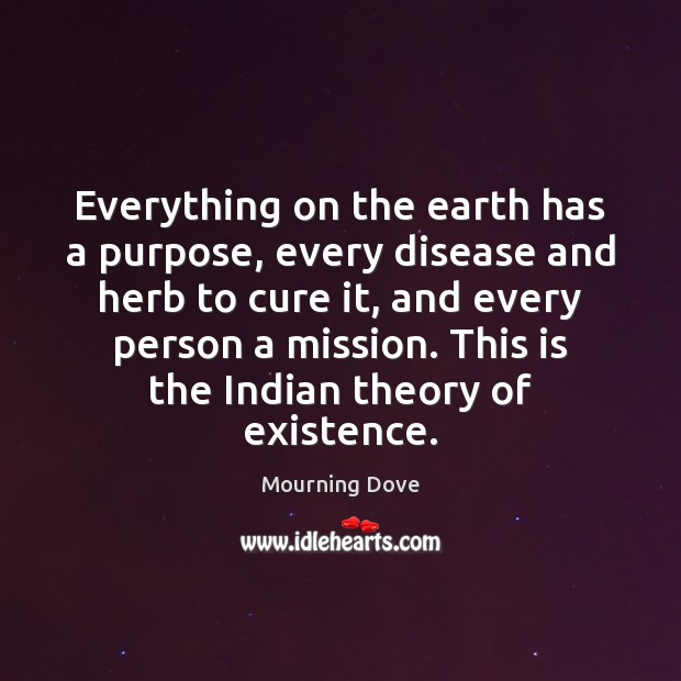 Everything on the earth has a purpose, every disease and herb to Image