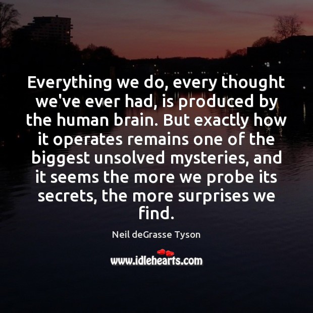 Everything we do, every thought we’ve ever had, is produced by the Image