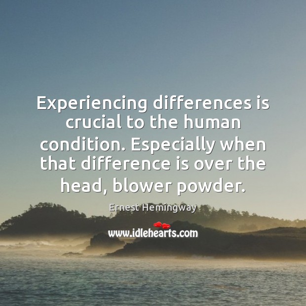 Experiencing differences is crucial to the human condition. Especially when that difference Image
