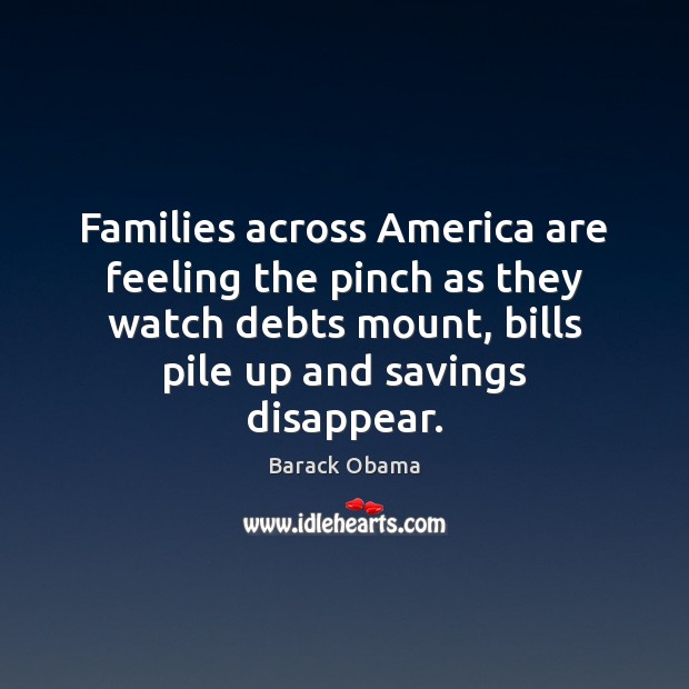 Families across America are feeling the pinch as they watch debts mount, Image