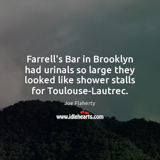 Farrell’s Bar in Brooklyn had urinals so large they looked like shower Image