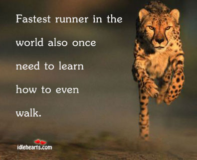 Fastest runner in the world also once Image