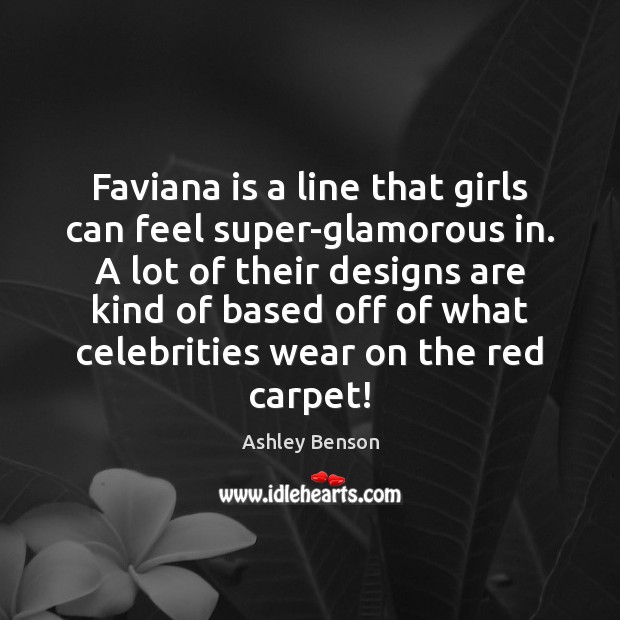 Faviana is a line that girls can feel super-glamorous in. A lot Image