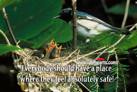 A place where they feel absolutely safe! Image