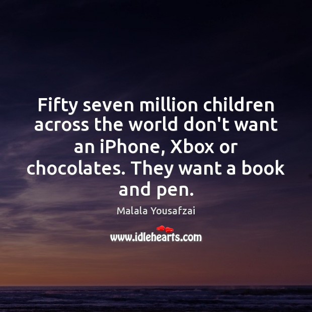 Fifty seven million children across the world don’t want an iPhone, Xbox Image