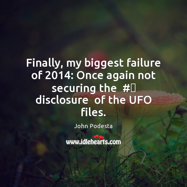 Finally, my biggest failure of 2014: Once again not securing the  #‎ disclosure  of Image