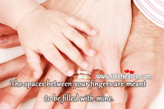 Spaces between your fingers Image