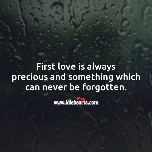 First love is always precious. Image