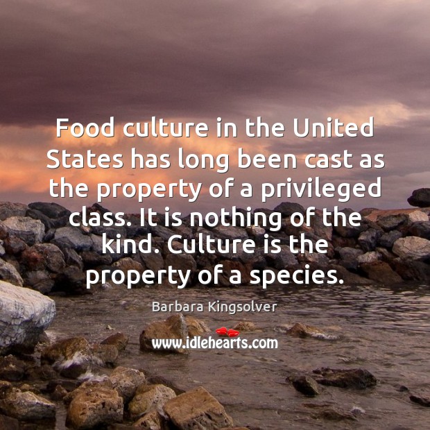 Food culture in the United States has long been cast as the Image