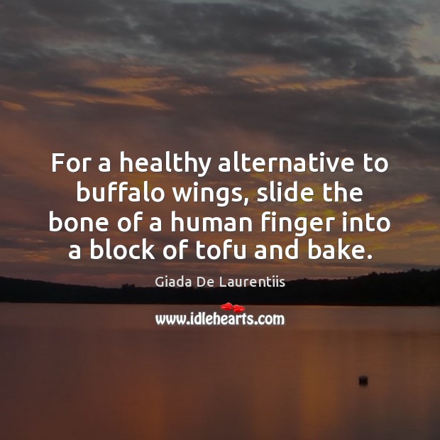 For a healthy alternative to buffalo wings, slide the bone of a Image