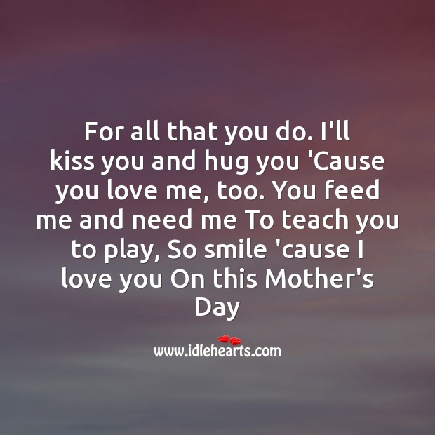 For all that you do. Mother’s Day Messages Image