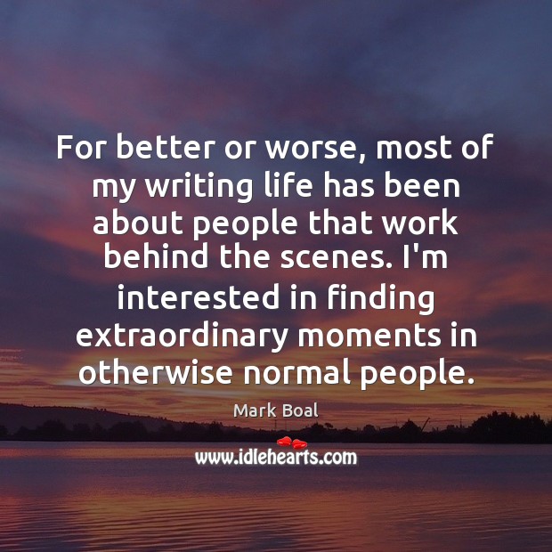 For better or worse, most of my writing life has been about Image