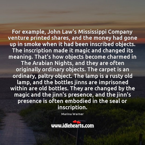 For example, John Law’s Mississippi Company venture printed shares, and the money Image