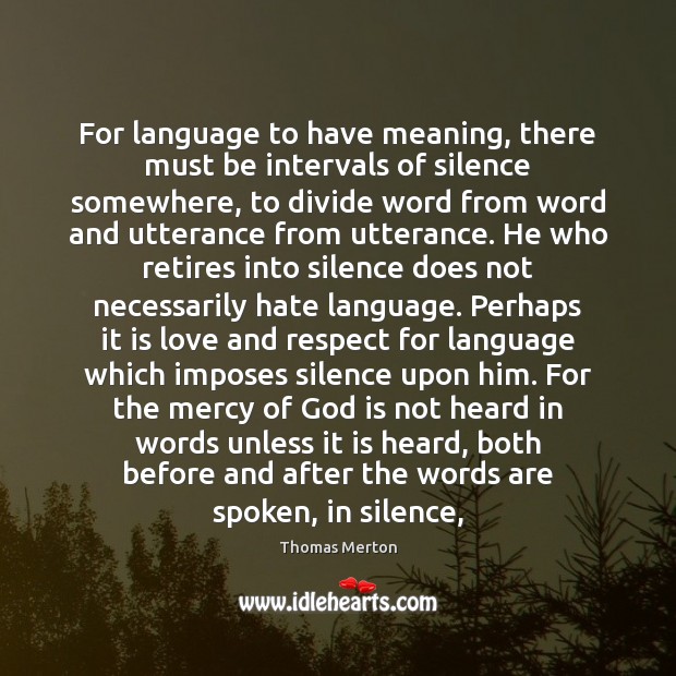 Silence meaning
