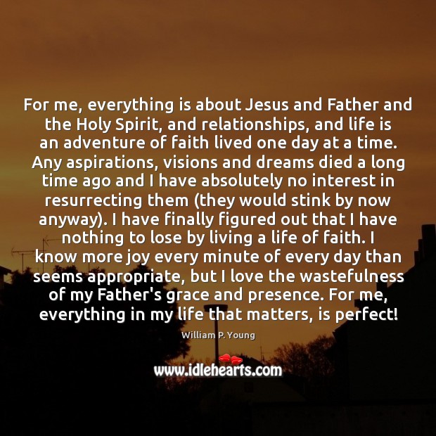 For me, everything is about Jesus and Father and the Holy Spirit, Image