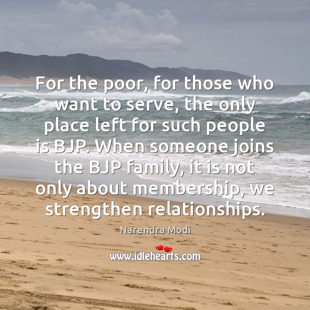 For the poor, for those who want to serve, the only place Image