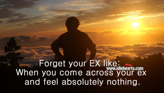 Forget your ex Relationship Advice Image