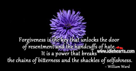 Forgiveness is the key Positive Quotes Image