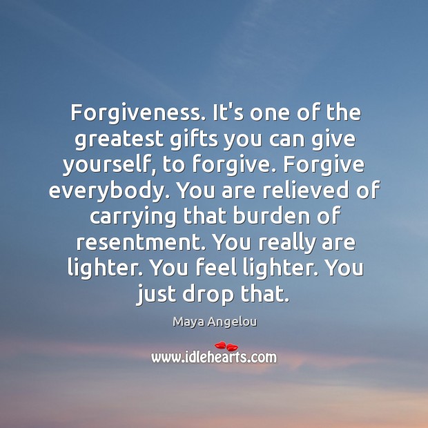 Forgiveness. It’s one of the greatest gifts you can give yourself, to Image