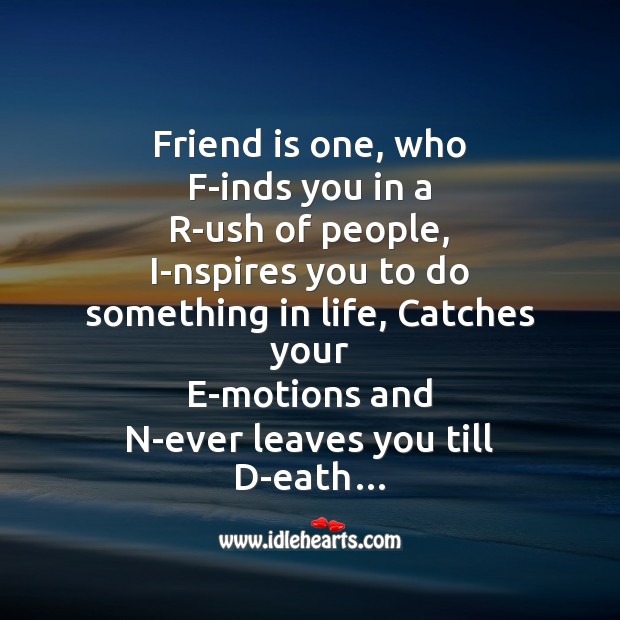 Friend is one Friendship Messages Image