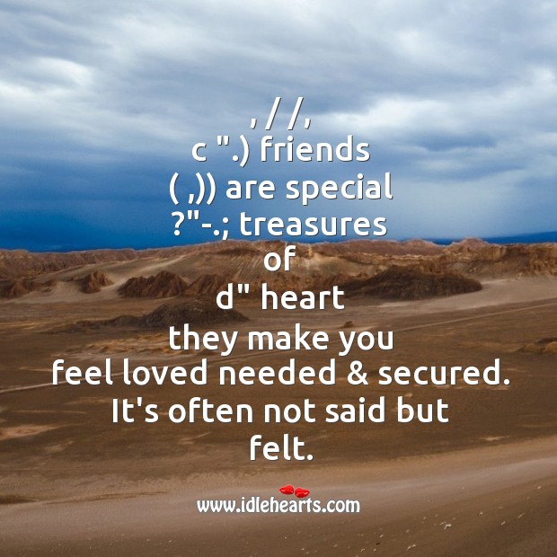 Friends are special Good Night Quotes Image
