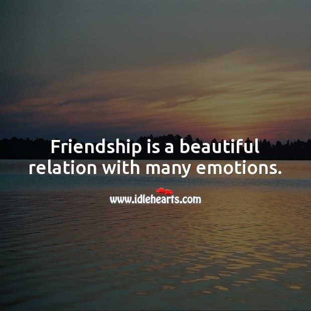 Friendship is a beautiful relation with many emotions. 