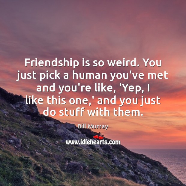 Friendship is so weird. You just pick a human you’ve met and Image