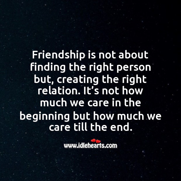 Friendship is the care & love… We have for our friends Friendship Messages Image