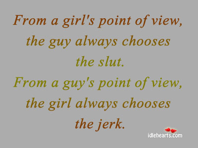 From a girl’s and guy’s point of view. Image
