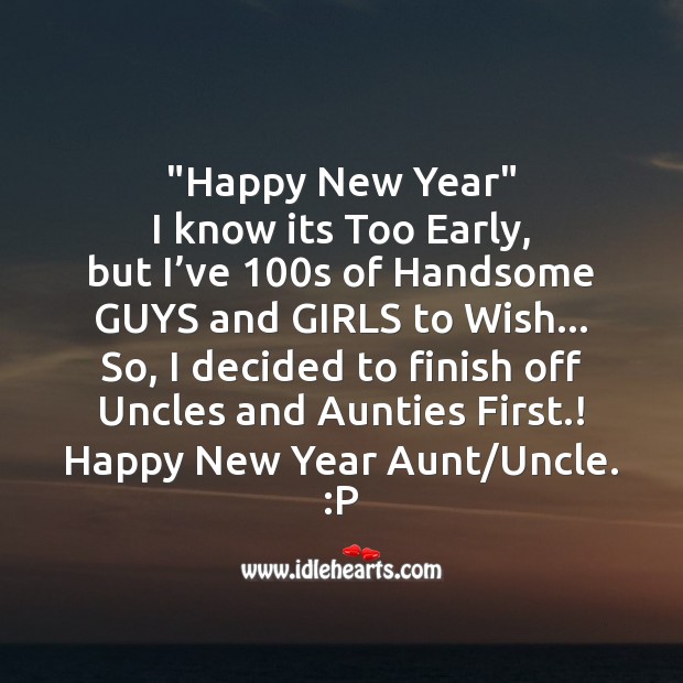 Funny New Year Wish Idlehearts