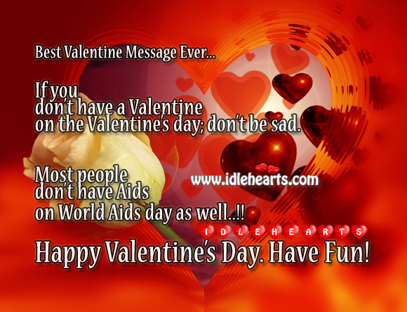 Best & funny valentine’s day message lol!! Image