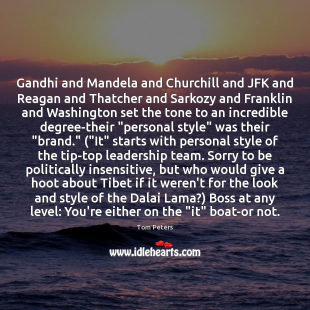 Gandhi and Mandela and Churchill and JFK and Reagan and Thatcher and Image