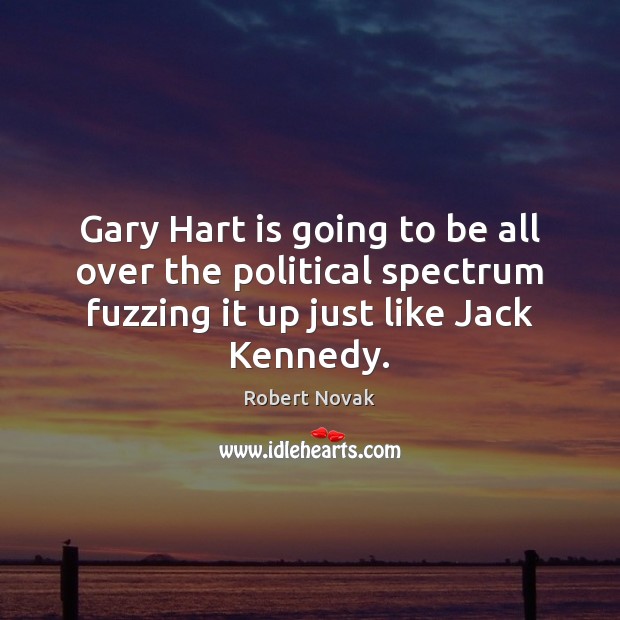 Gary Hart is going to be all over the political spectrum fuzzing Image