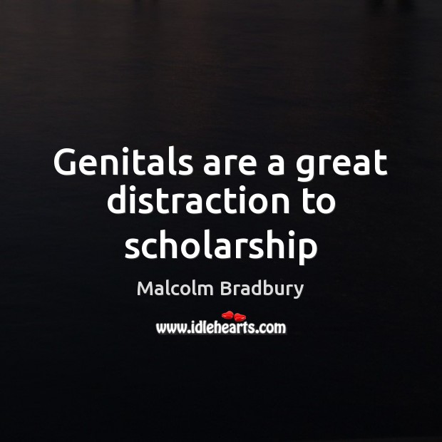 Genitals are a great distraction to scholarship Image