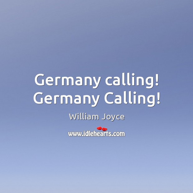 Germany calling! Germany Calling! Image