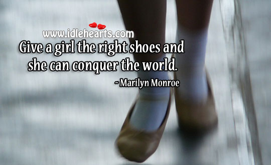 A woman can conquer the world Marilyn Monroe Picture Quote