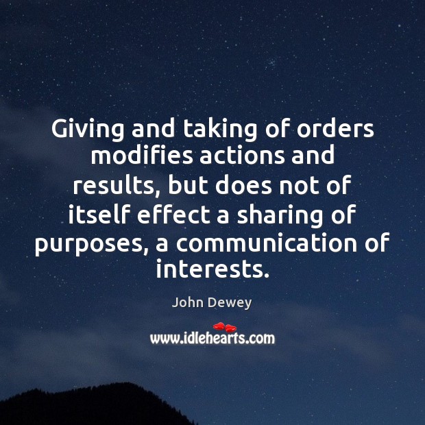 Giving and taking of orders modifies actions and results, but does not Image