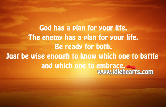God has a plan for your life. Image