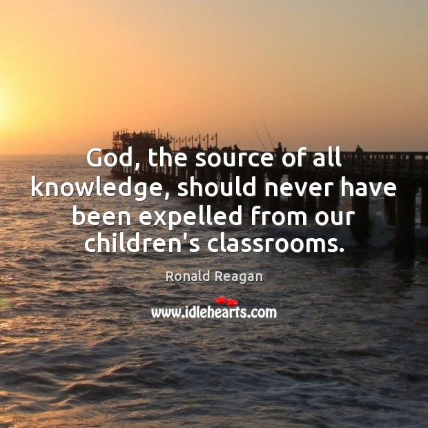 God, the source of all knowledge, should never have been expelled from Image