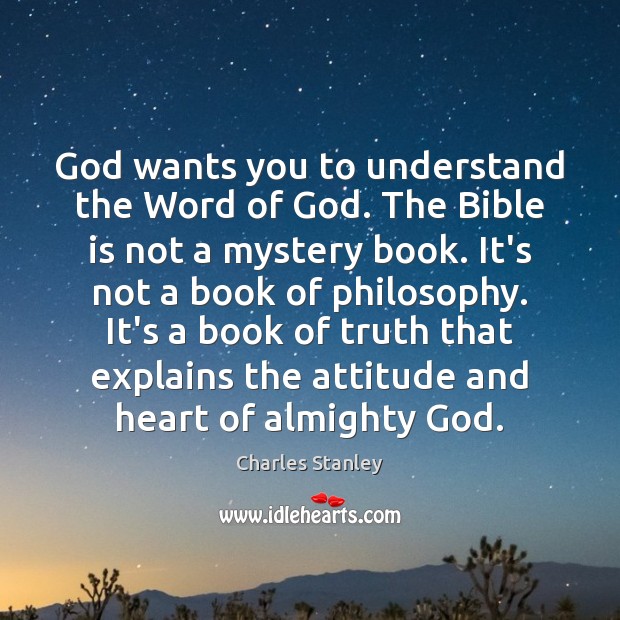 God wants you to understand the Word of God. The Bible is Image