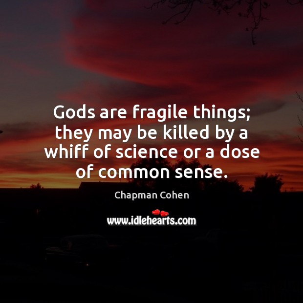Gods are fragile things; they may be killed by a whiff of Image