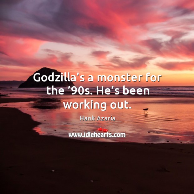 Godzilla’s a monster for the ’90s. He’s been working out. Image