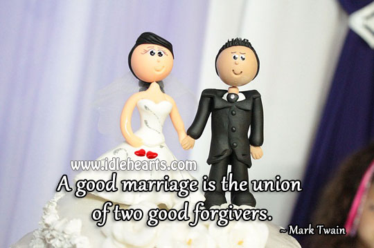 A good marriage is the union Image